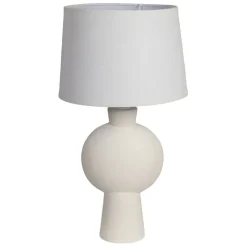 Fabrique de Styles Lampes À Poser*Lampe en céramique et lin écru h52cm - Klosen
