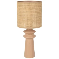 Fabrique de Styles Lampes À Poser*Lampe en céramique et papier naturel et h44cm - Opale
