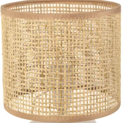 Fabrique de Styles Lampes À Poser*Lampe en céramique rayée émeraude et blanc h27cm - Medi