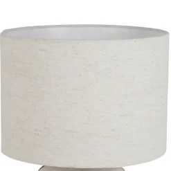 Fabrique de Styles Lampes À Poser*Lampe en céramique rayée noir et écru h46cm - Paese