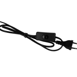 Fabrique de Styles Lampes À Poser*Lampe en céramique rayée noir et écru h46cm - Paese