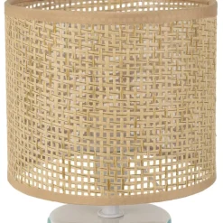 Fabrique de Styles Lampes À Poser*Lampe en céramique rayée et blanc h27cm - Medi