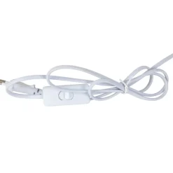 Fabrique de Styles Lampes À Poser*Lampe en céramique rayée et blanc h27cm - Medi