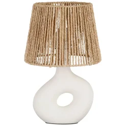 Fabrique de Styles Lampes À Poser*Lampe en dolomite écru h38cm - Greeka