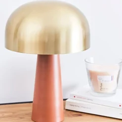 Fabrique de Styles Lampes À Poser*Lampe en fer h36cm et doré - champart