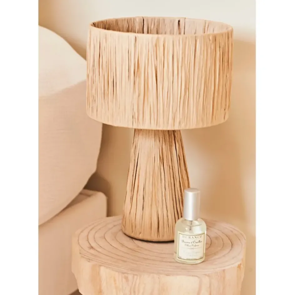 Fabrique de Styles Lampes À Poser*Lampe en raphia et fer h30cm - Organic