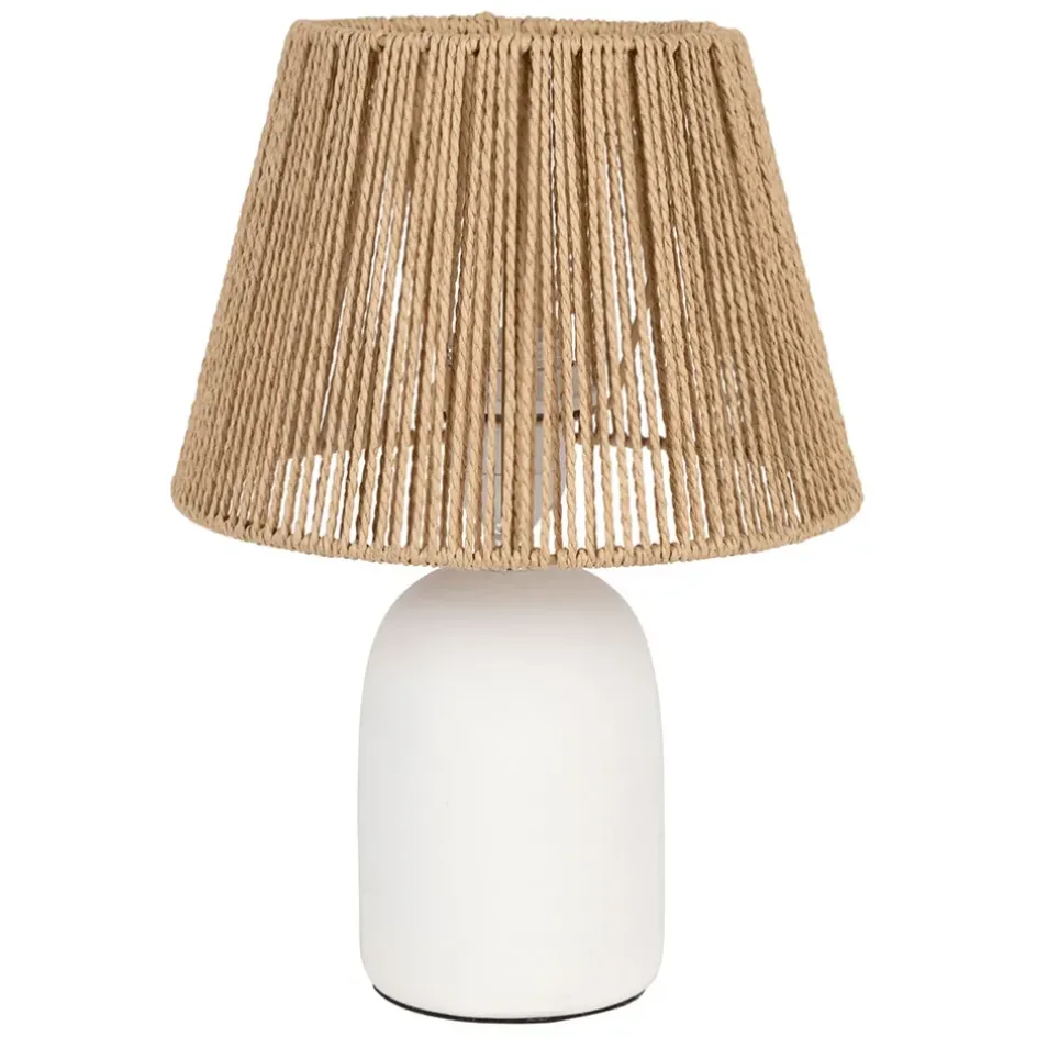 Fabrique de Styles Lampes À Poser*Lampe en terre cuite mate et naturel h32cm - Nira