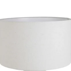 Fabrique de Styles Lampes À Poser*Lampe en terre cuite et lin blanc h47.5cm - Tahra