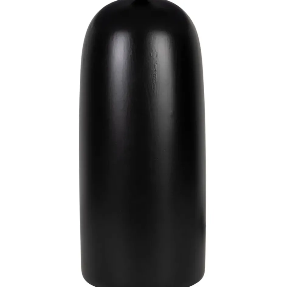 Fabrique de Styles Lampes À Poser*Lampe en terre cuite et lin noir et beige h60cm - Vita