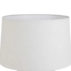 Fabrique de Styles Lampes À Poser*Lampe en terre cuite et lin blanc h44.5cm - Tahra