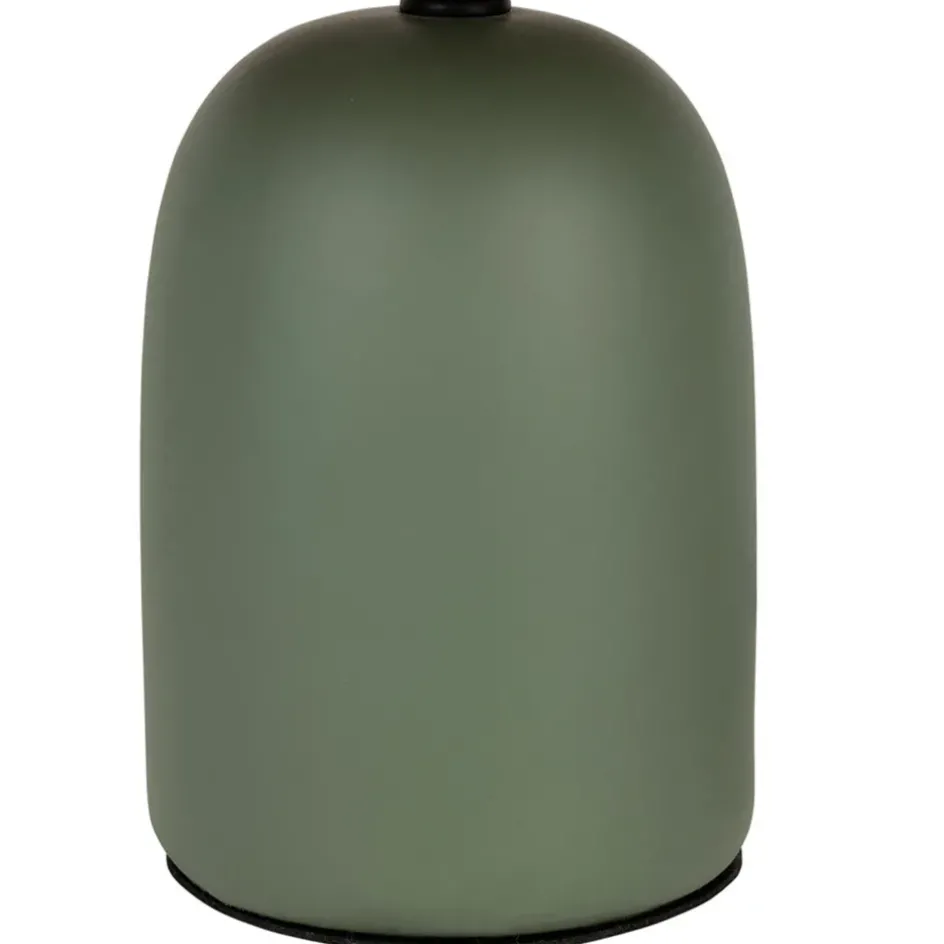 Fabrique de Styles Lampes À Poser*Lampe en terre cuite émeraude mate et naturel h32cm - Nira