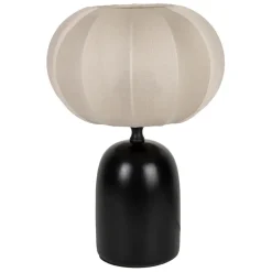 Fabrique de Styles Lampes À Poser*Lampe en terre cuite noir et beige h29cm - Klosen