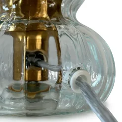 Fabrique de Styles Lampes À Poser*Lampe en verre fumé gris h12cm - Eli