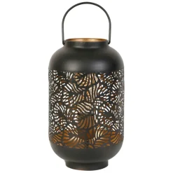 Fabrique de Styles Lampes À Poser*Lampe lanterne en fer H32.5cm noir - Panellia