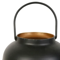 Fabrique de Styles Lampes À Poser*Lampe lanterne en fer H32.5cm noir - Panellia