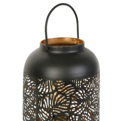 Fabrique de Styles Lampes À Poser*Lampe lanterne en fer H32.5cm noir - Panellia