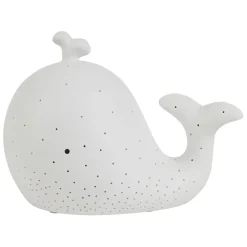 Enfant Fabrique de Styles Déco*Lampe led baleine en porcelaine h16cm