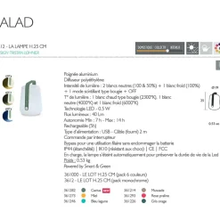 Enfant Fabrique de Styles Luminaires|Jardin*Lampe nomade h25cm - Balad