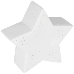 Fabrique de Styles Lampes À Poser*Lampe étoile en porcelaine h15cm - Beezz