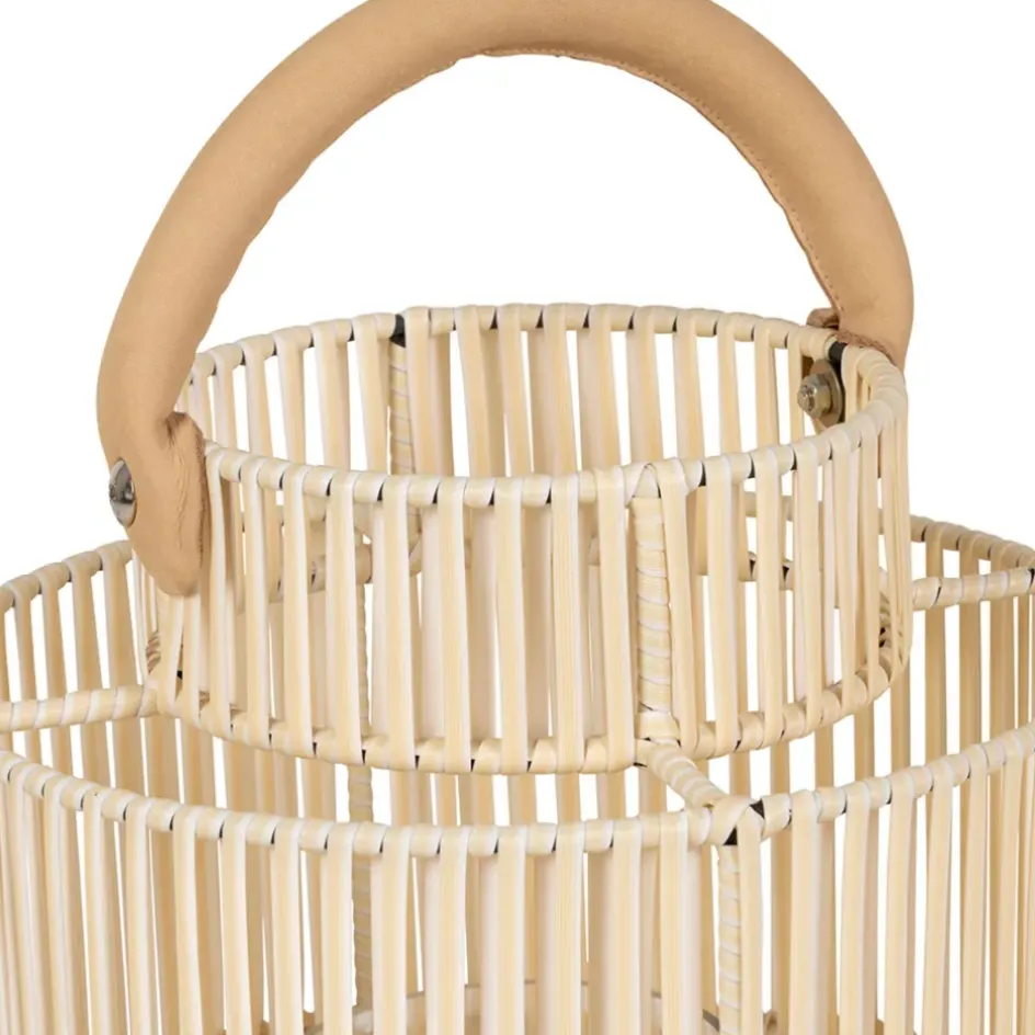 Fabrique de Styles Photophores, Bougeoirs Et Lanternes*Lanterne en fer et osier h45cm - Pasil