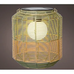 Enfant Fabrique de Styles Déco, Accessoires Et Rangements|Jardin*Lanterne solaire en résine tressée h28cm