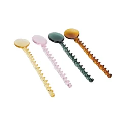 Fabrique de Styles Accessoires Vin Et Cocktails*Lot de 4 agitateurs en verre borosilicate h17cm - Funny