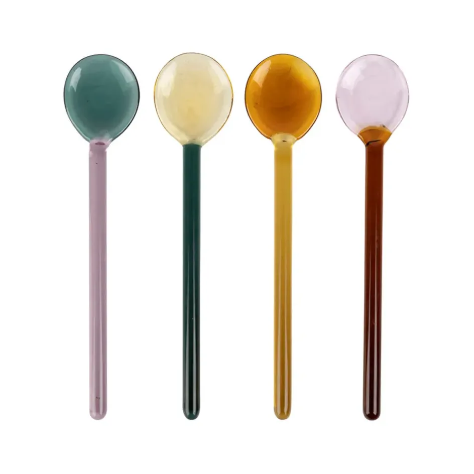 Fabrique de Styles Accessoires Vin Et Cocktails*Lot de 4 agitateurs en verre borosilicate h12.5cm - Funny