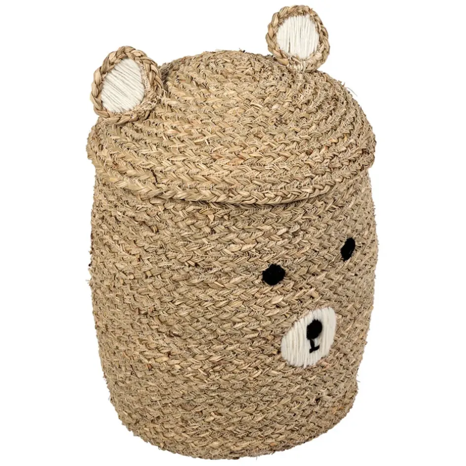 Fabrique de Styles Paniers Et Corbeilles*Lot de 2 corbeilles en jonc de mer d31.5xh45cm - Famille