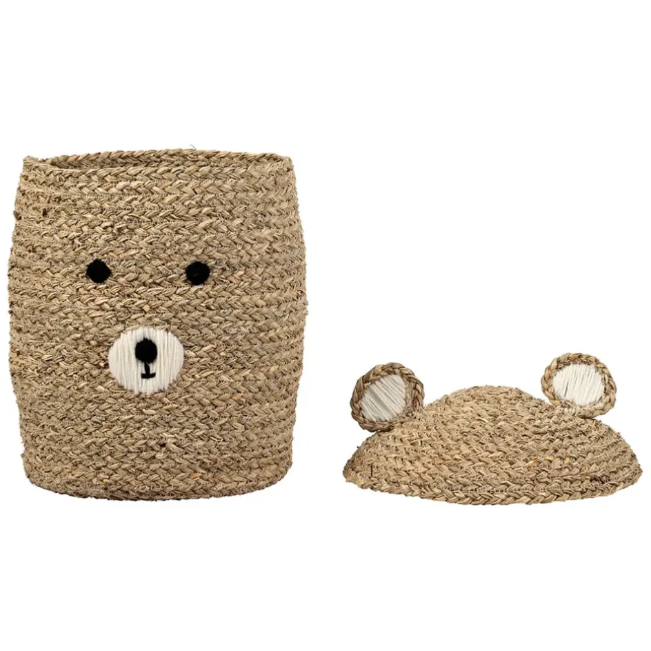 Fabrique de Styles Paniers Et Corbeilles*Lot de 2 corbeilles en jonc de mer d31.5xh45cm - Famille