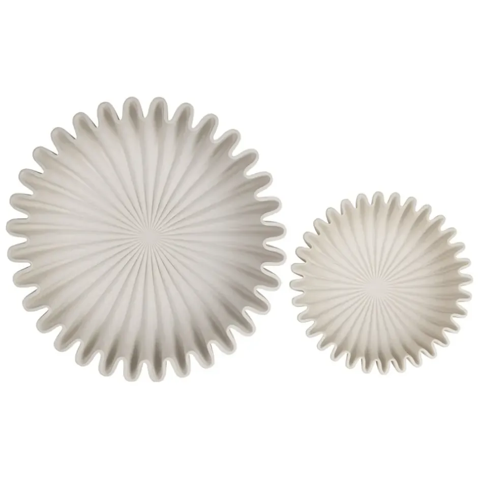 Fabrique de Styles Petits Objets Déco*Lot de 2 coupes en résine écru - Romancero