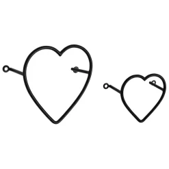 Fabrique de Styles Patères*Lot de 2 patères en fer - Cœur