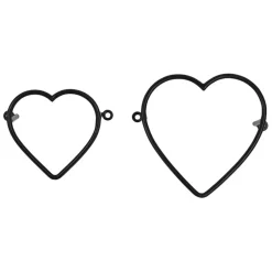Fabrique de Styles Patères*Lot de 2 patères en fer - Cœur