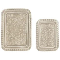 Fabrique de Styles Plateaux*Lot de 2 plateaux en fer - Arabise