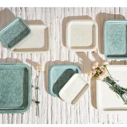 Fabrique de Styles Plateaux*Lot de 2 plateaux en fer émaillé - Baroque