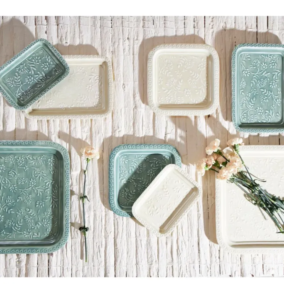 Fabrique de Styles Plateaux*Lot de 2 plateaux en fer émaillé - Baroque