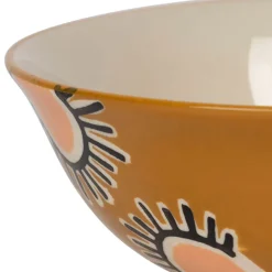 Fabrique de Styles Plats Et Saladiers*Lot de 2 saladiers en grès bleu et moutarde - Funny