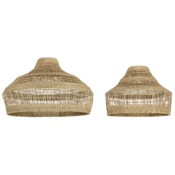 Fabrique de Styles Suspensions*Lot de 2 suspensions en jonc de mer non électrifiées d58/d42cm - Cordlacy