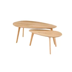 Fabrique de Styles Table Basses*Lot de 2 table basse en chêne - Becka