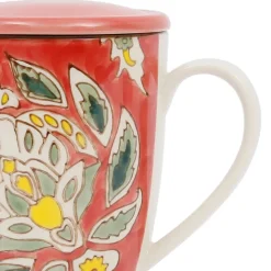 Fabrique de Styles Tasses Et Mugs*Lot de 2 tisanières et filtre en grès et inox 30cl - Orchila