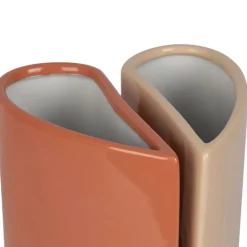 Fabrique de Styles Vases Et Soliflores*Lot de 2 vases en grès 13x6.5xh24cm - Funny