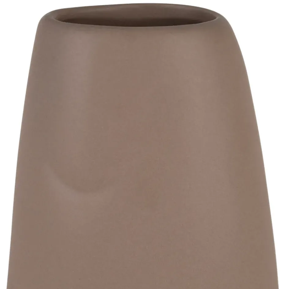 Fabrique de Styles Vases Et Soliflores*Lot de 2 vases visage en grès et beige h30cm