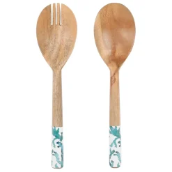 Fabrique de Styles Ustensibles De Cuisine*Lot de couverts de salade en manguier - Estran