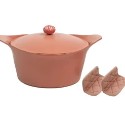 Fabrique de Styles Plats Et Appareils De Cuisson*L'incroyable Cocotte guimauve d24cm avec poignée bonbon