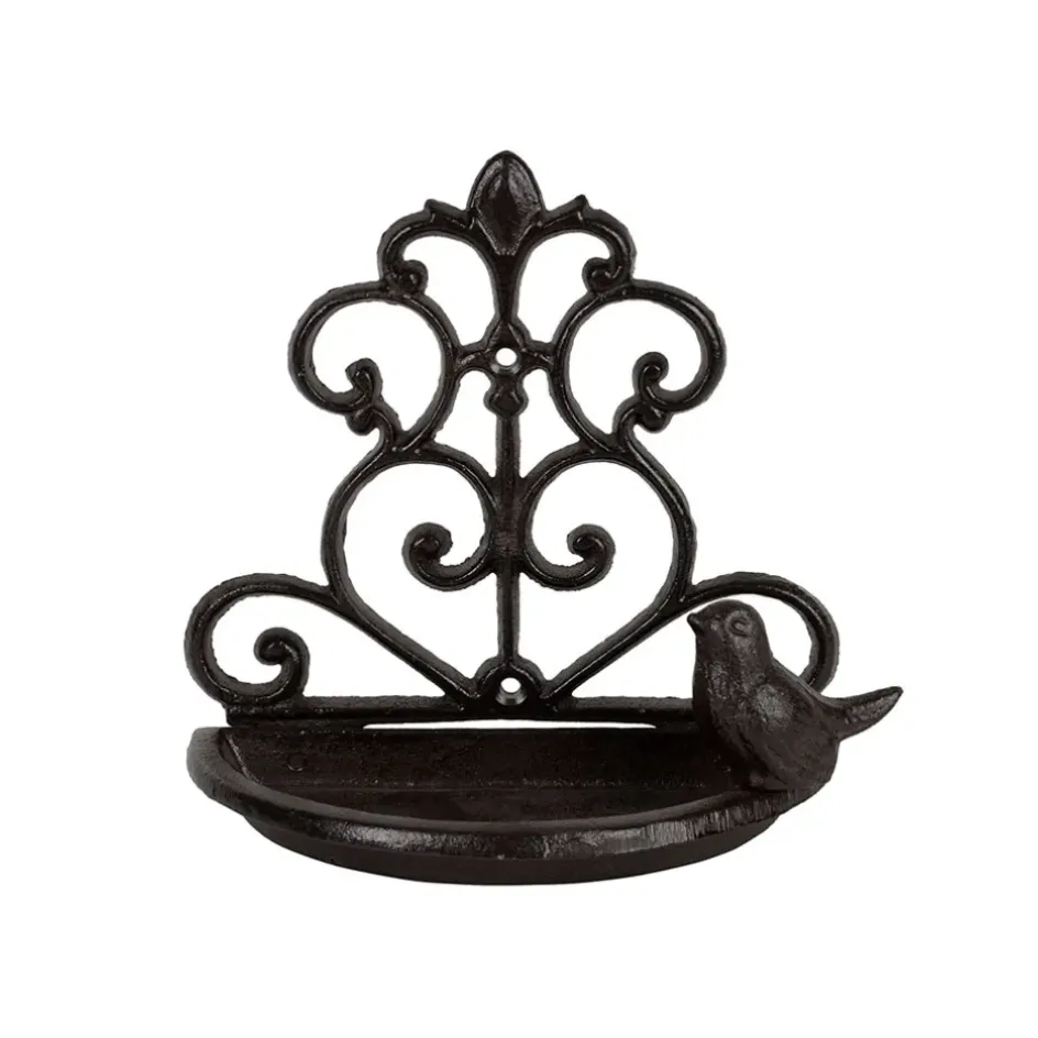 Enfant Fabrique de Styles Déco, Accessoires Et Rangements|Jardin*Mangeoire murale en fonte - Fauvette