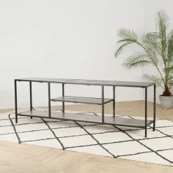 Fabrique de Styles Meubles Tv*Meuble TV en acier et aluminium L150cm - Felia