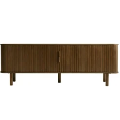 Fabrique de Styles Meubles Tv*Meuble tv en placage chêne foncé L160cm - Cavo