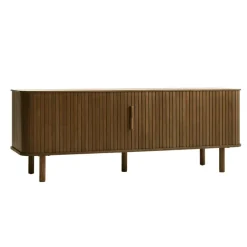 Fabrique de Styles Meubles Tv*Meuble tv en placage chêne foncé L160cm - Cavo