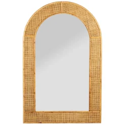 Fabrique de Styles Miroirs*Miroir arrondie en rotin - Tamba