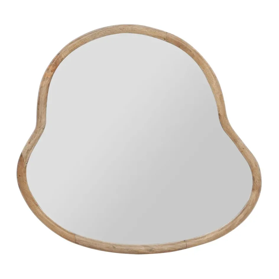 Fabrique de Styles Miroirs*Miroir asymetrique en manguier 66x62cm - Hervea