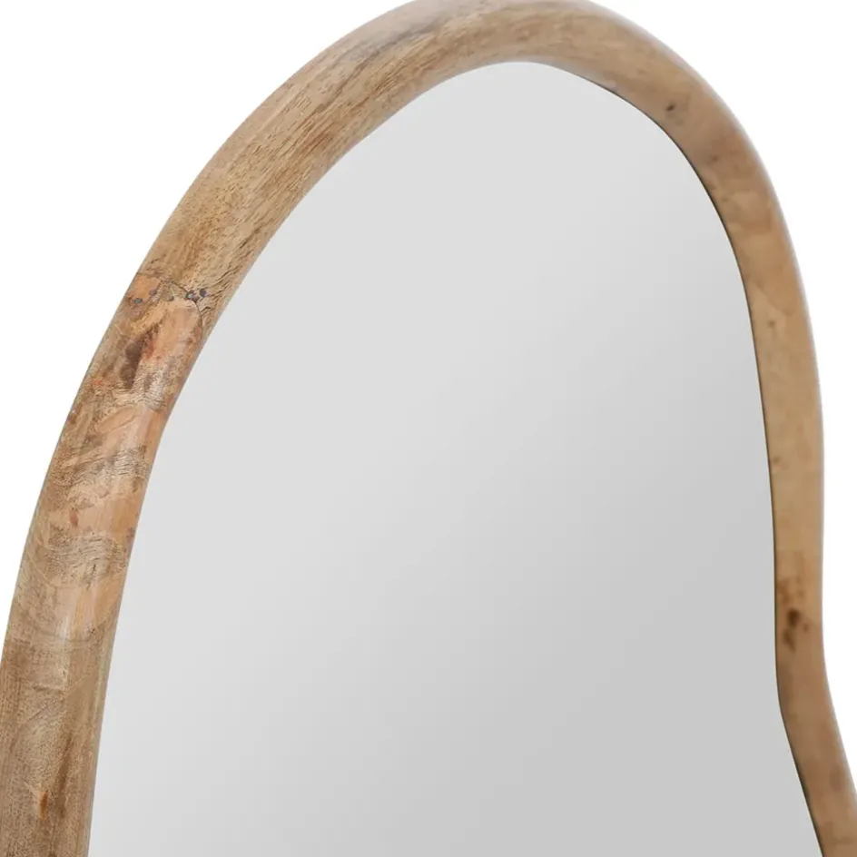Fabrique de Styles Miroirs*Miroir asymetrique en manguier 66x62cm - Hervea